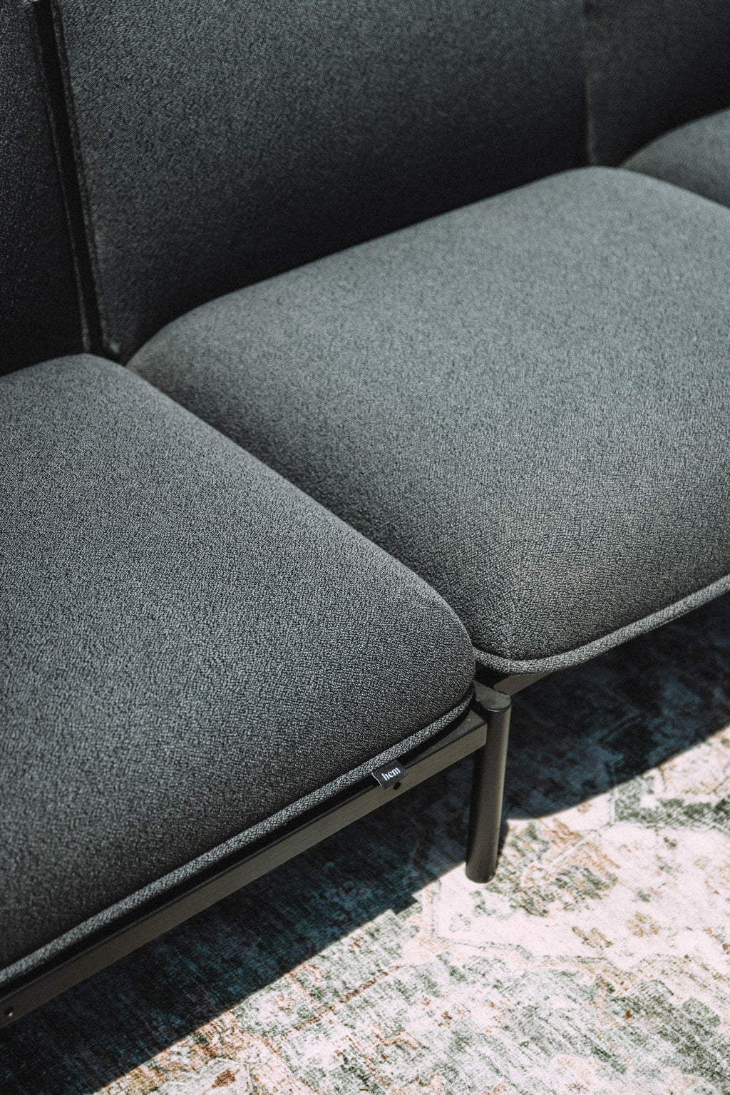 HEM Kumo 3 Seater Sofa Sectional Graphite