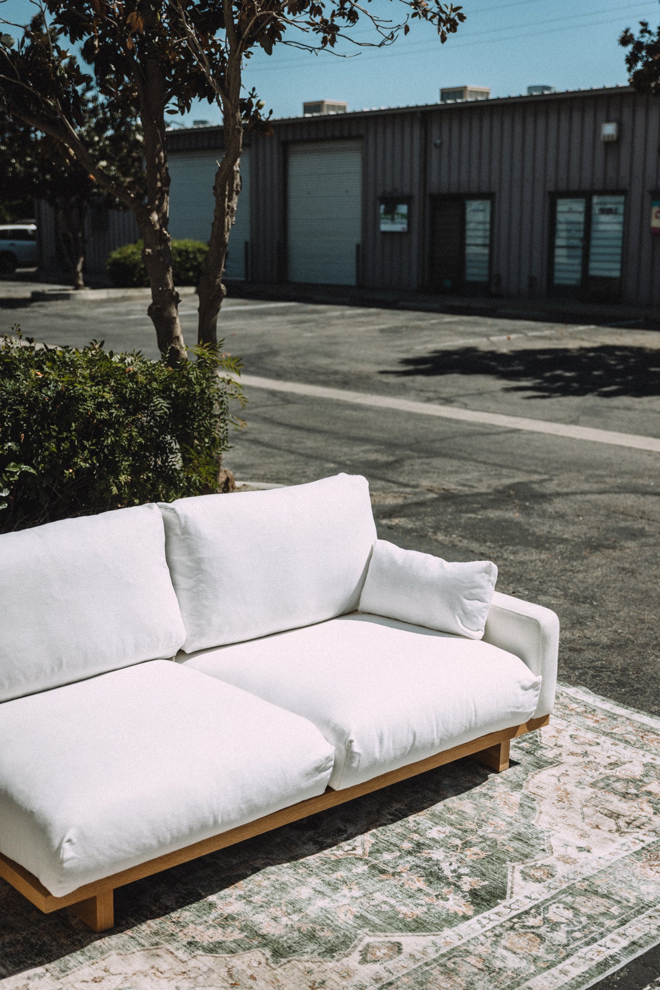 Castlery Mori Performance Fabric Single Arm 2 Seater Couch