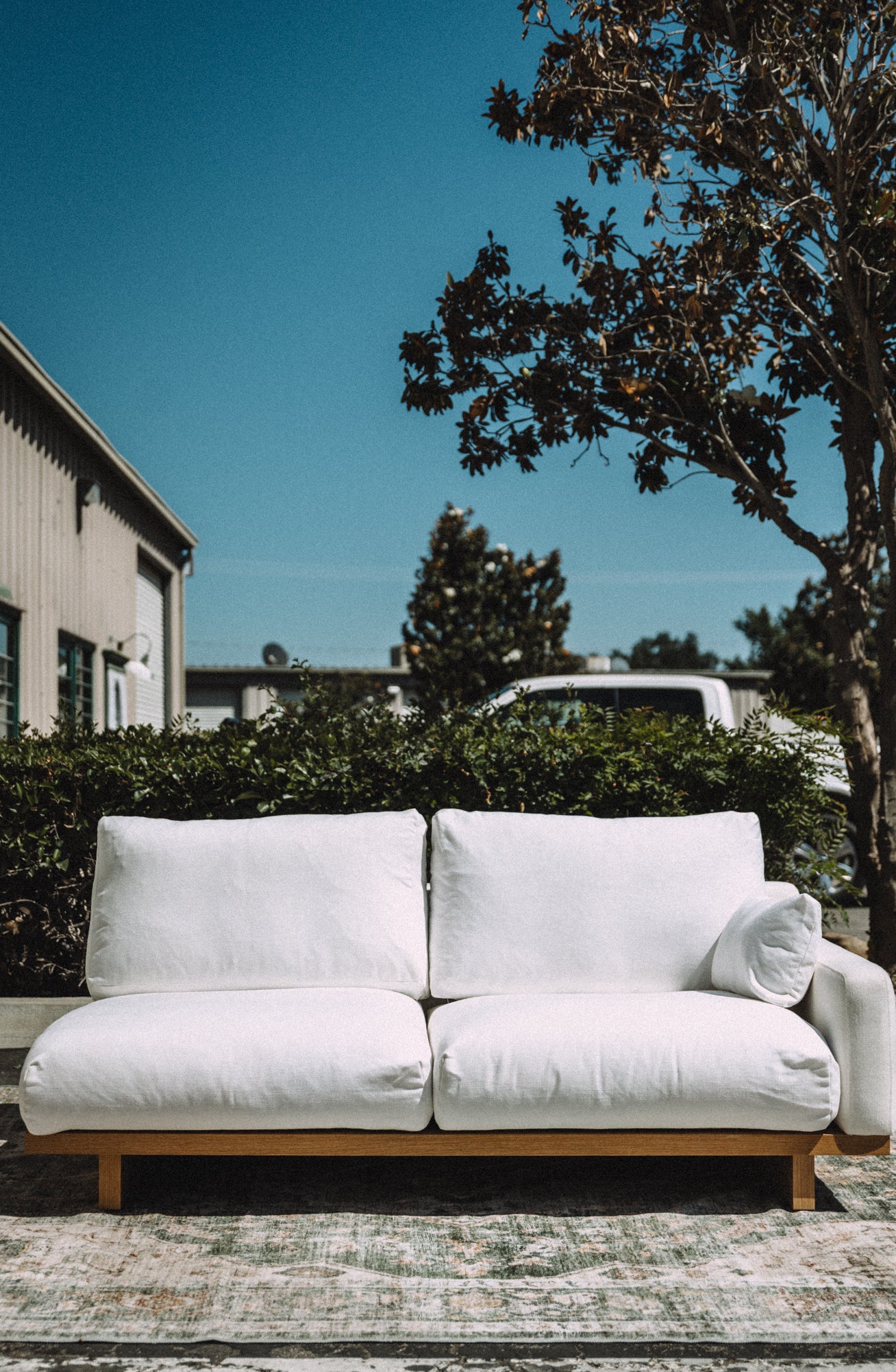Castlery Mori Performance Fabric Single Arm 2 Seater Couch