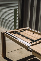 Tikamoon Eden Solid Oak Extendable Table for 6 to 10 people