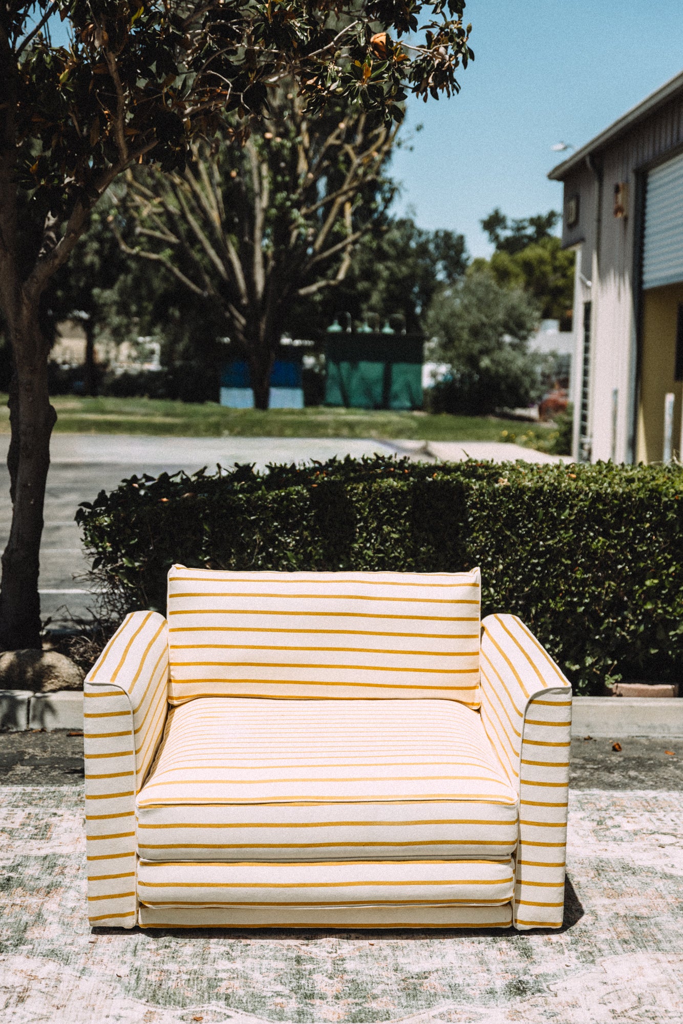 SABAI The Eclipse Sleeper Chair Yellow Clay