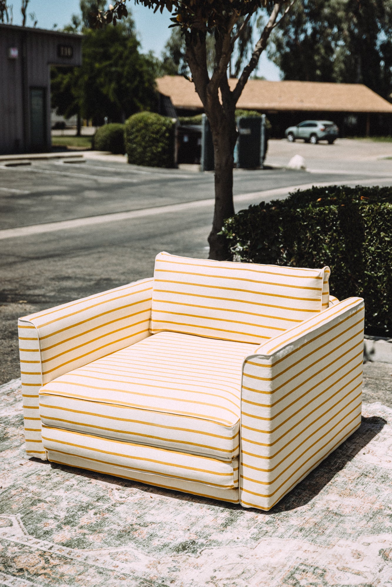 SABAI The Eclipse Sleeper Chair Yellow Clay