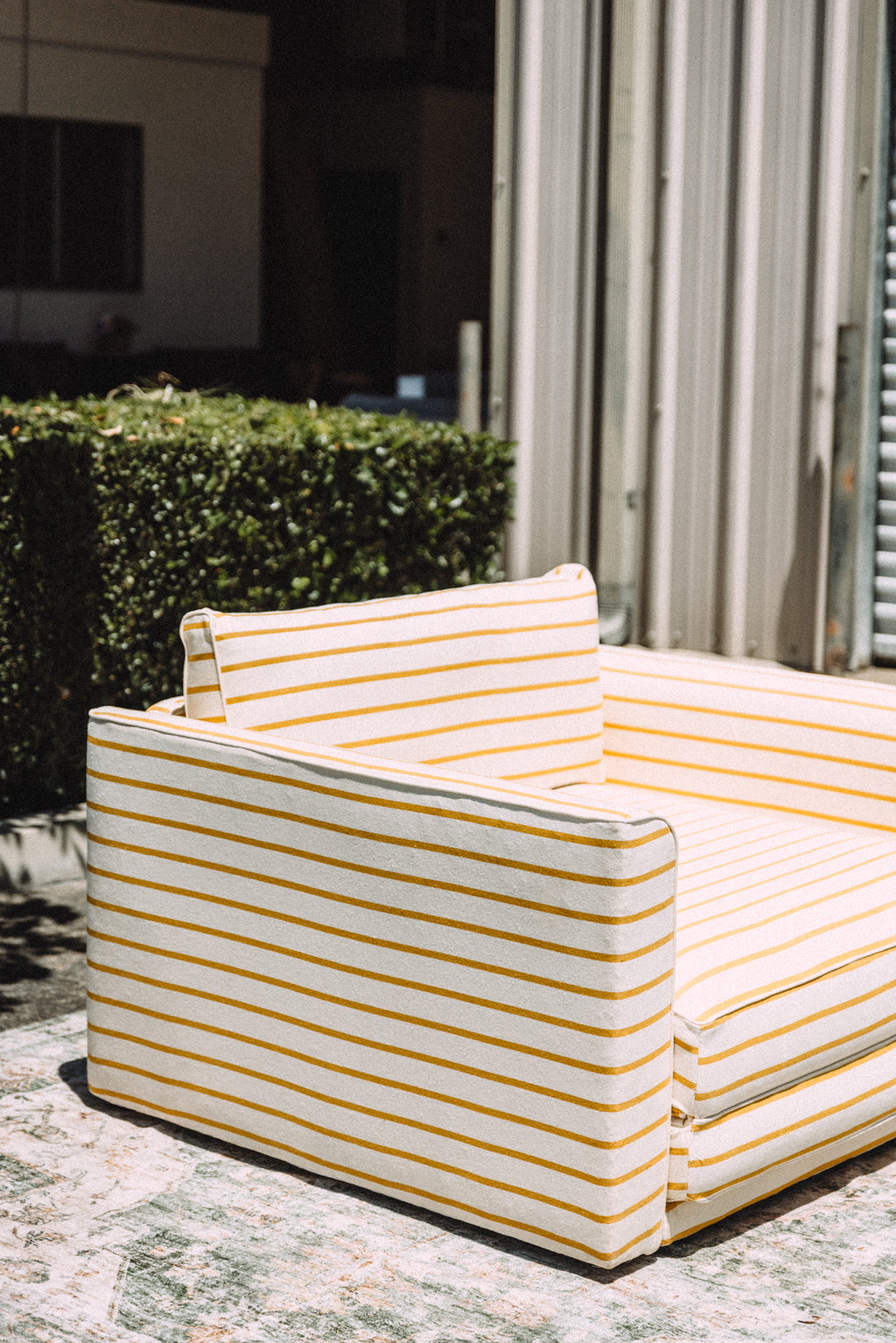 SABAI The Eclipse Sleeper Chair Yellow Clay