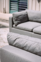 Albany Park Kova Box Cushion Corner Sectional Clay