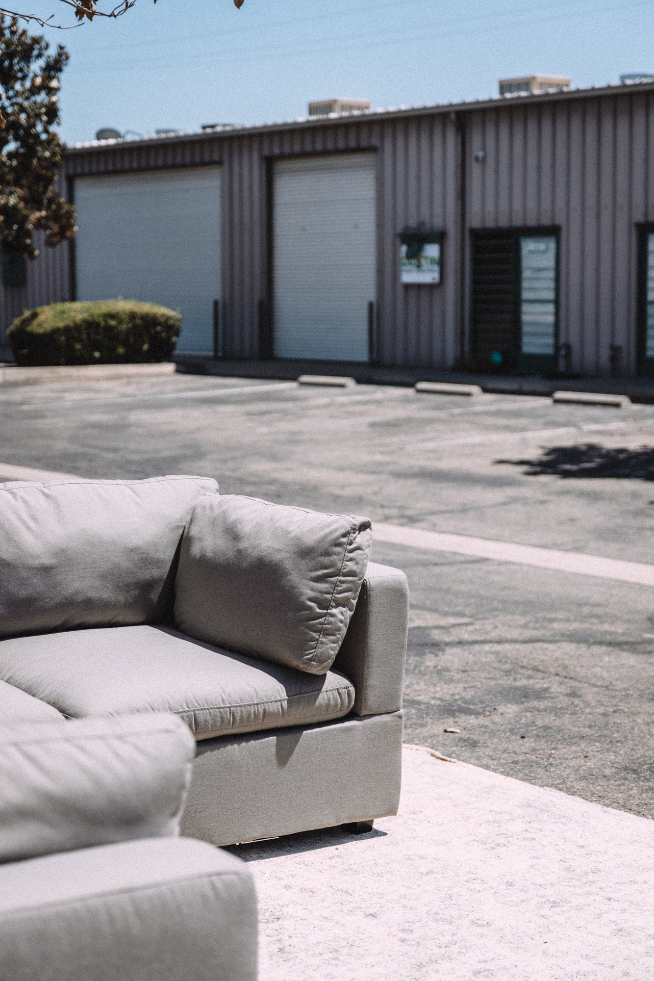 Albany Park Kova Box Cushion Corner Sectional Clay