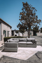 Albany Park Kova Box Cushion Corner Sectional Clay