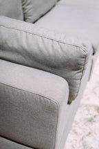 Albany Park Kova Box Cushion Corner Sectional Clay