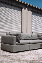 Albany Park Kova Box Cushion Corner Sectional Clay