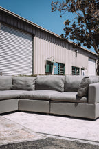 Albany Park Kova Box Cushion Corner Sectional Clay