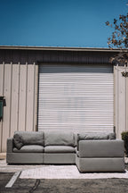 Albany Park Kova Box Cushion Corner Sectional Clay
