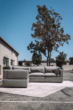 Albany Park Kova Box Cushion Corner Sectional Clay