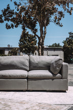 Albany Park Kova Box Cushion Corner Sectional Clay