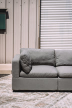 Albany Park Kova Box Cushion Corner Sectional Clay
