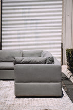 Albany Park Kova Box Cushion Corner Sectional Clay