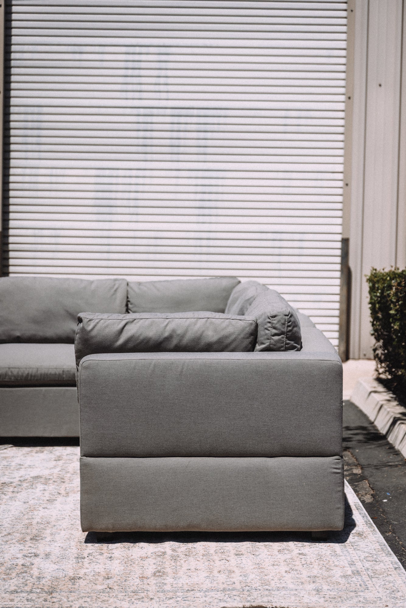 Albany Park Kova Box Cushion Corner Sectional Clay