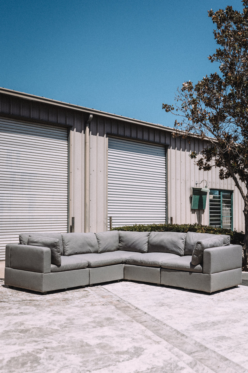 Albany Park Kova Box Cushion Corner Sectional Clay
