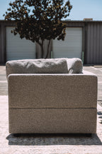 Albany Park Kova Box Cushion Sofa 122" Smoke Performance Bouclé