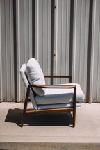Article Bavel 28.5" Lounge Chair - Walnut and Field Ivory