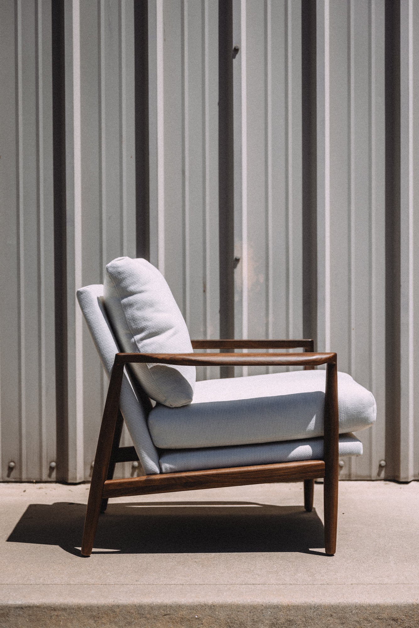 Article Bavel 28.5" Lounge Chair - Walnut and Field Ivory