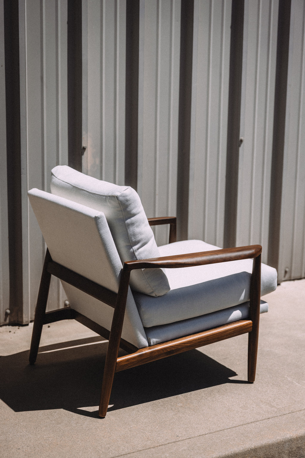 Article Bavel 28.5" Lounge Chair - Walnut and Field Ivory