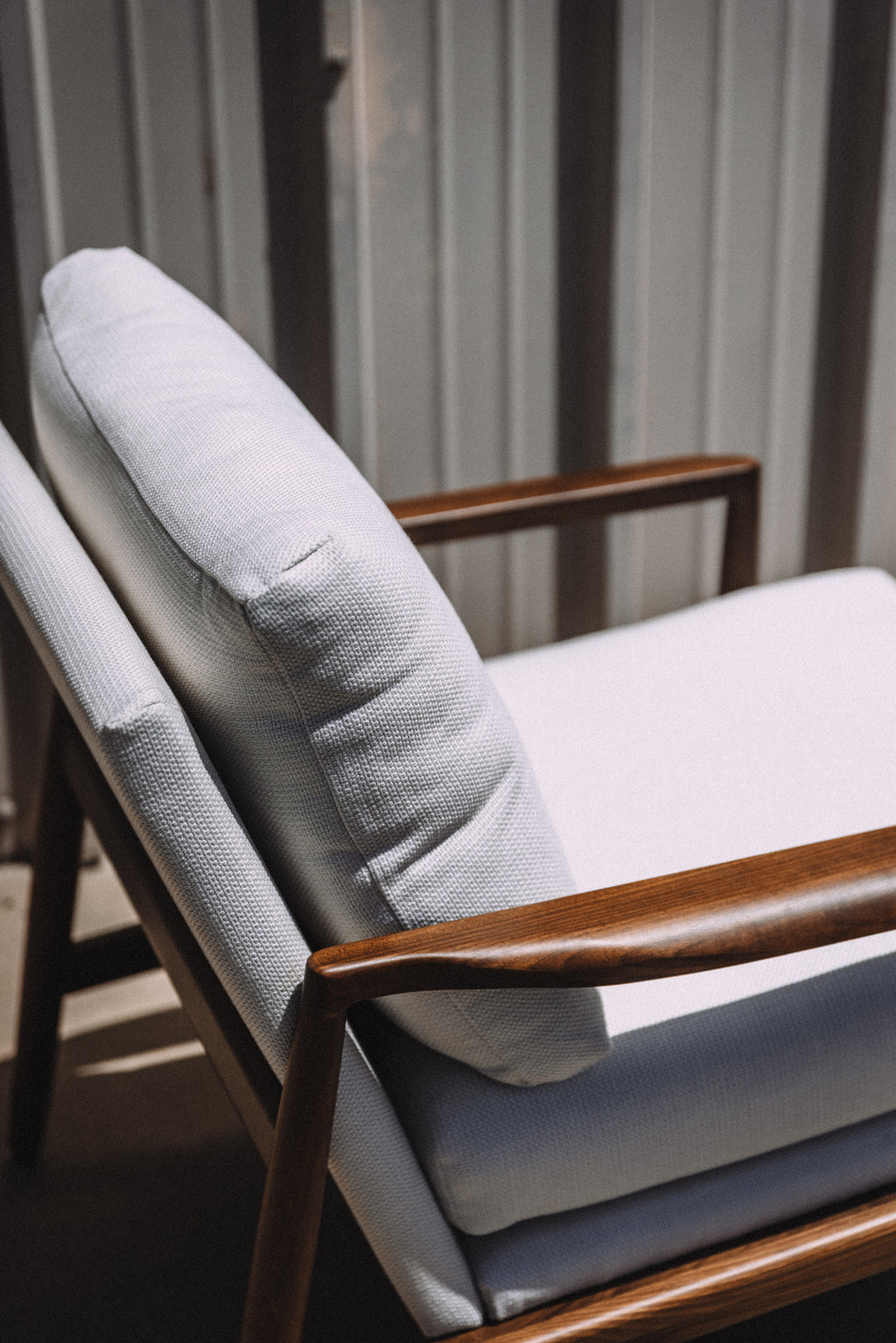 Article Bavel 28.5" Lounge Chair - Walnut and Field Ivory