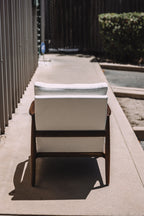 Article Bavel 28.5" Lounge Chair - Walnut and Field Ivory