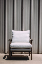 Article Bavel 28.5" Lounge Chair - Walnut and Field Ivory