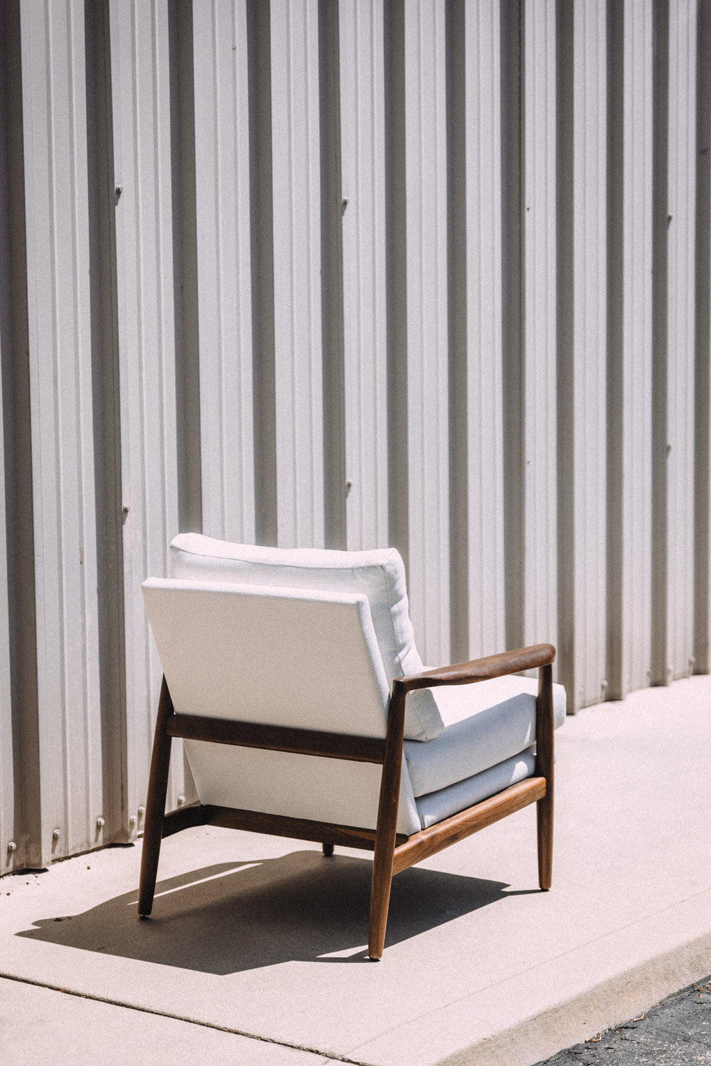 Article Bavel 28.5" Lounge Chair - Walnut and Field Ivory