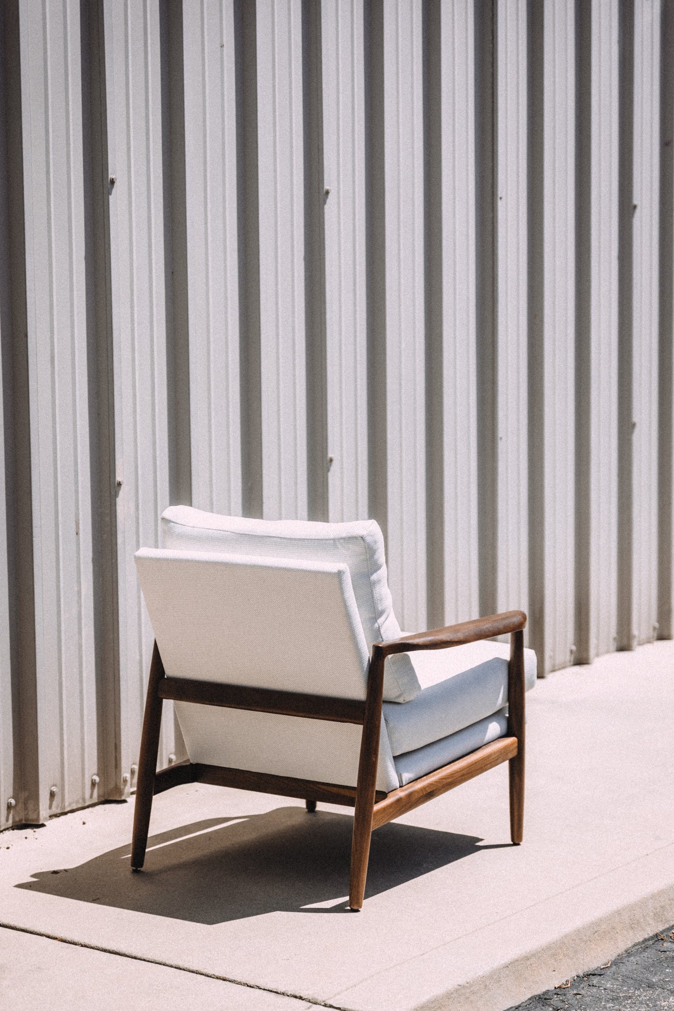 Article Bavel 28.5" Lounge Chair - Walnut and Field Ivory