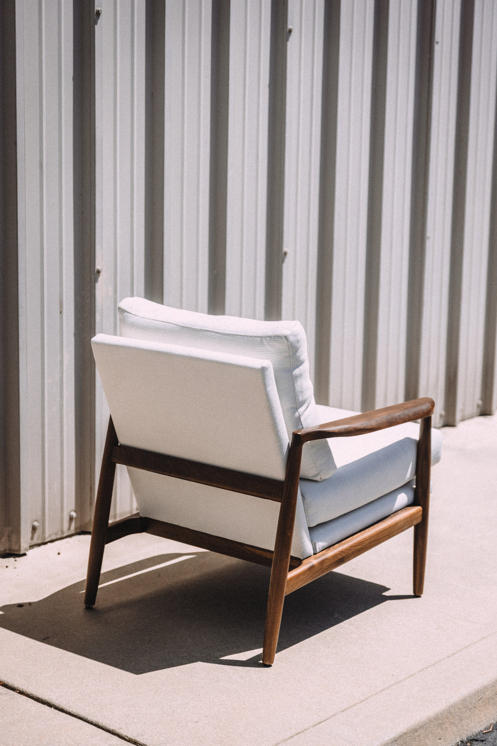 Article Bavel 28.5" Lounge Chair - Walnut and Field Ivory