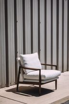 Article Bavel 28.5" Lounge Chair - Walnut and Field Ivory