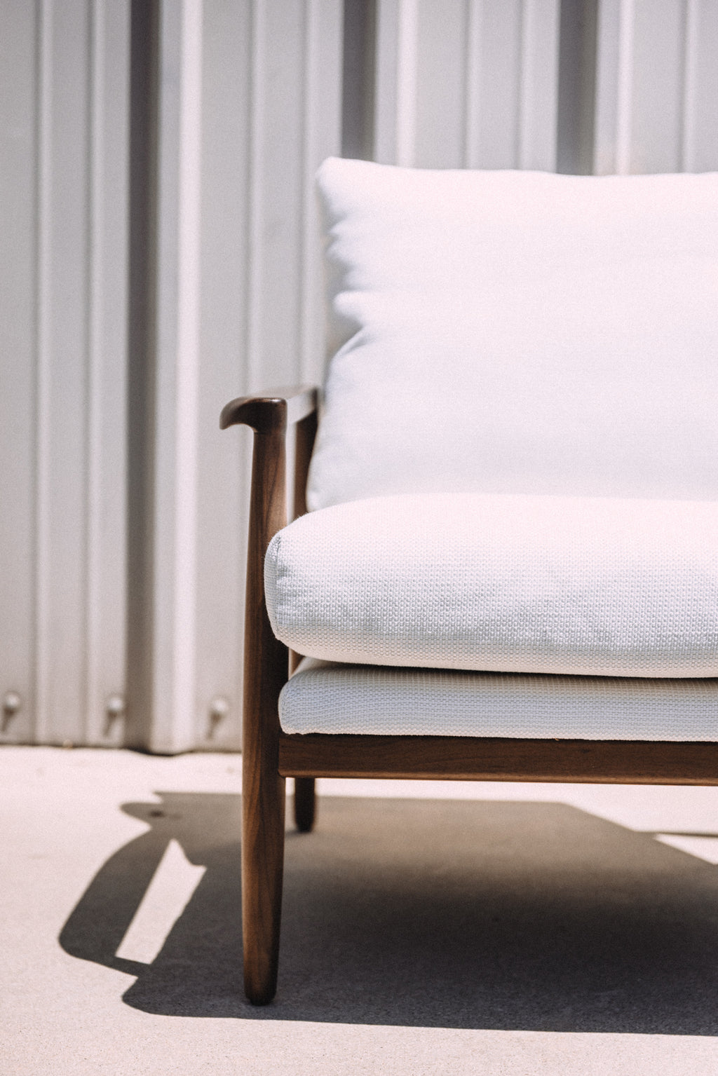 Article Bavel 28.5" Lounge Chair - Walnut and Field Ivory