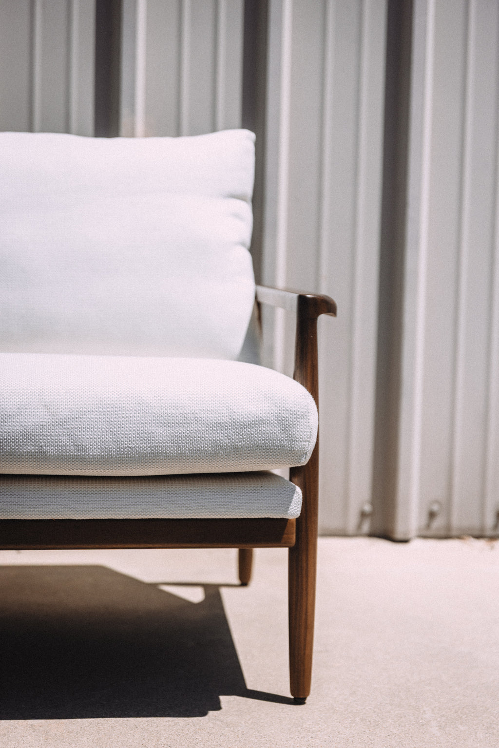 Article Bavel 28.5" Lounge Chair - Walnut and Field Ivory