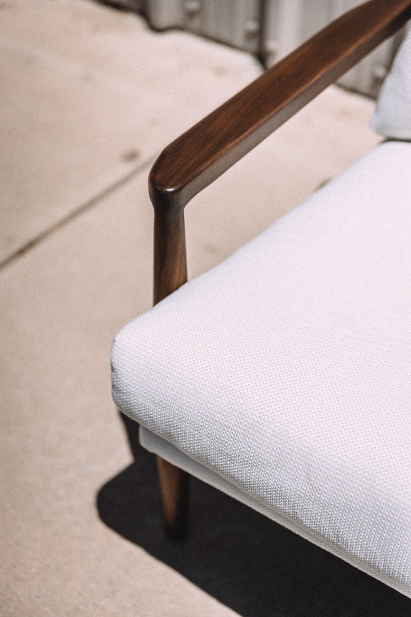 Article Bavel 28.5" Lounge Chair - Walnut and Field Ivory