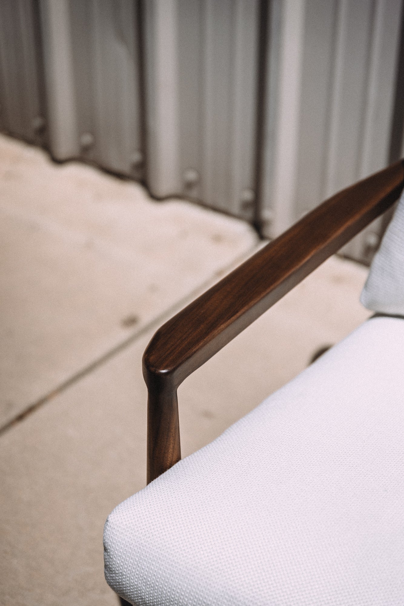 Article Bavel 28.5" Lounge Chair - Walnut and Field Ivory