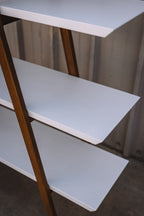 Article Caliper 47" Shelving Unit - White/Walnut