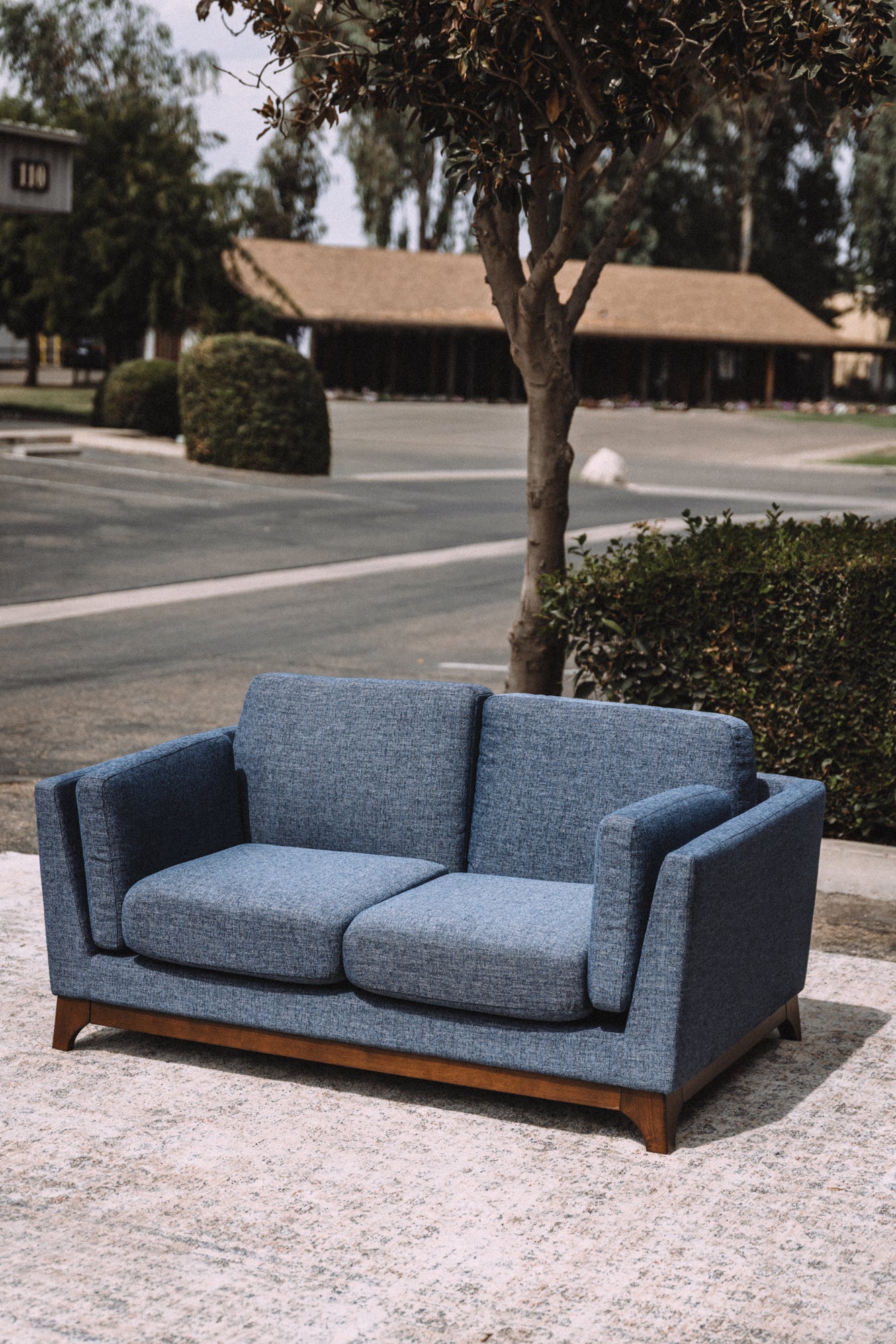 Article Ceni 61" Loveseat - Denim Blue