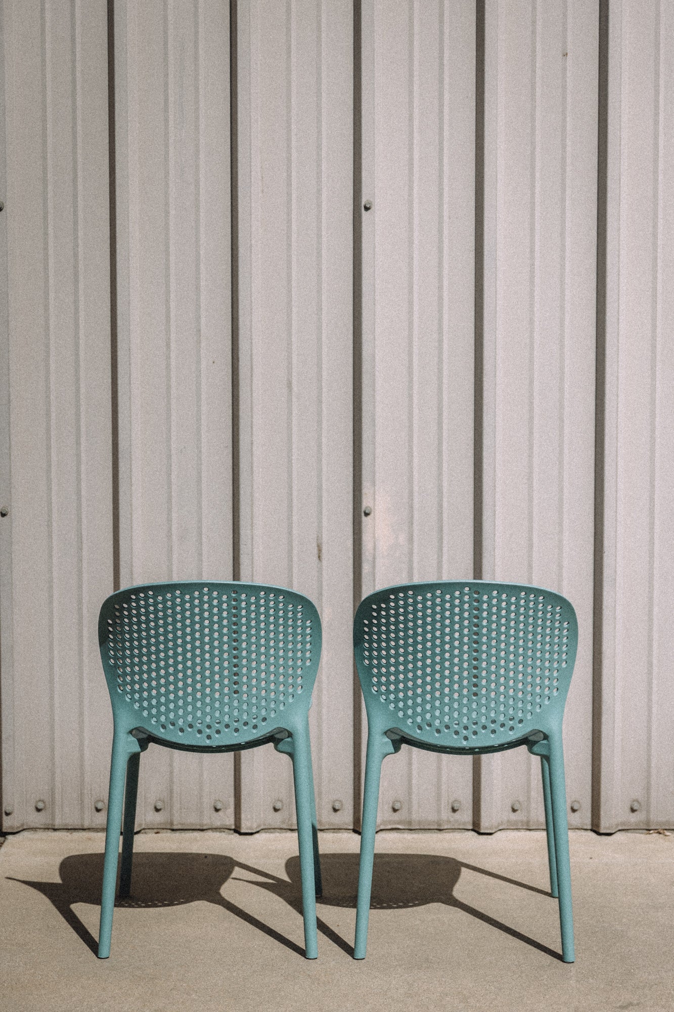 Article Dot Outdoor Stackable Dining Chair - Surf Blue (Set of 4)