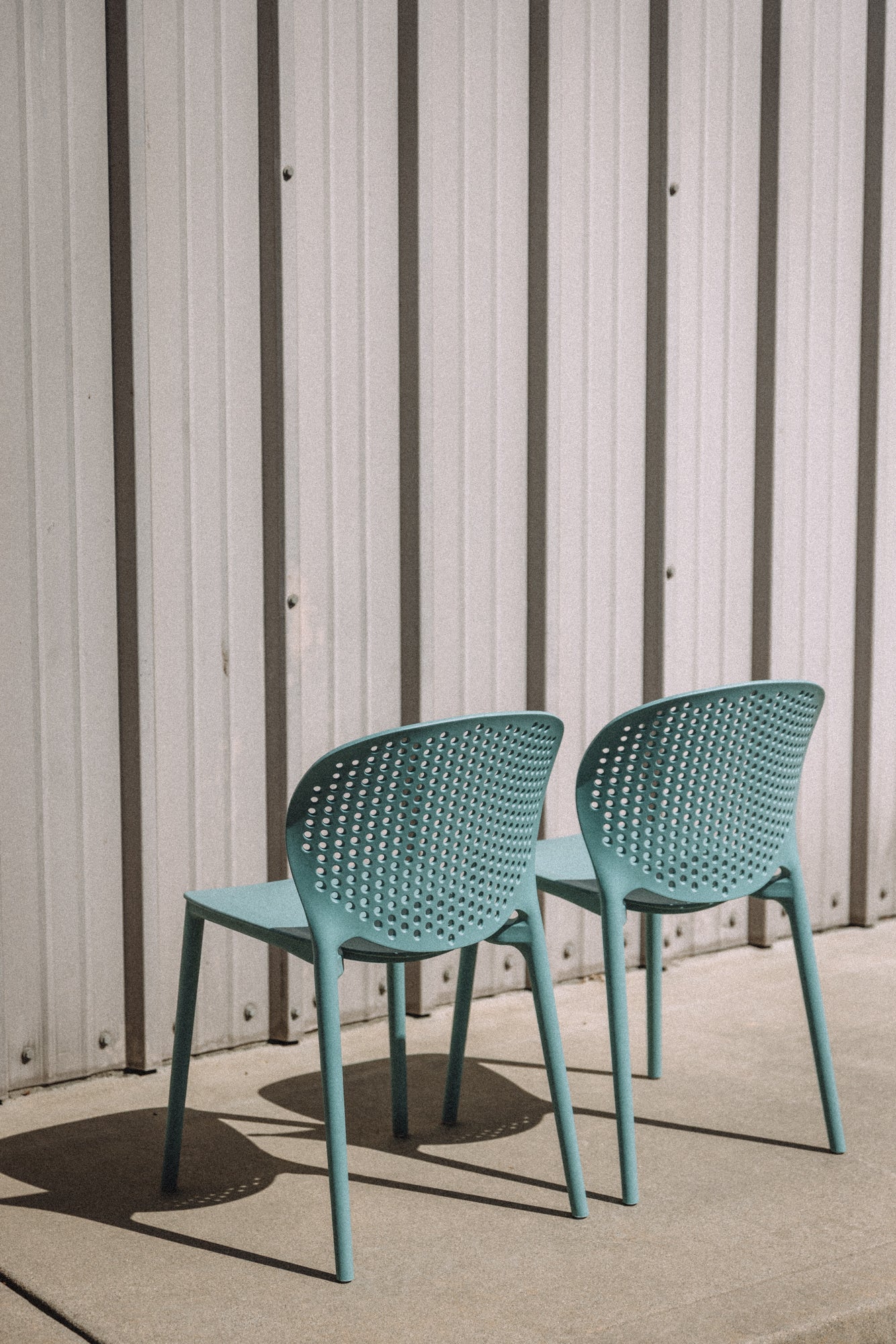 Article Dot Outdoor Stackable Dining Chair - Surf Blue (Set of 4)