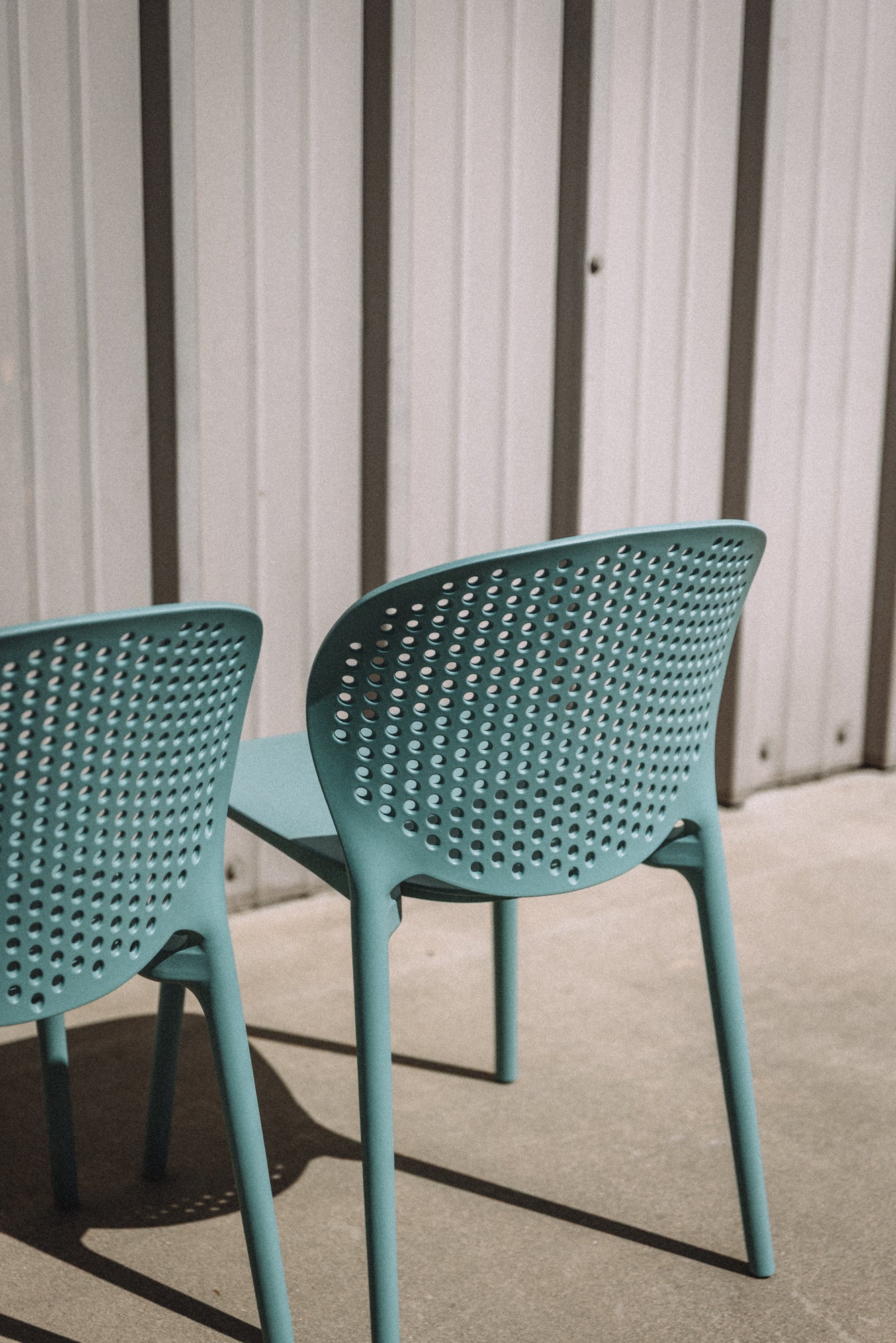Article Dot Outdoor Stackable Dining Chair - Surf Blue (Set of 4)