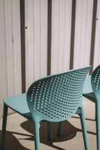 Article Dot Outdoor Stackable Dining Chair - Surf Blue (Set of 4)