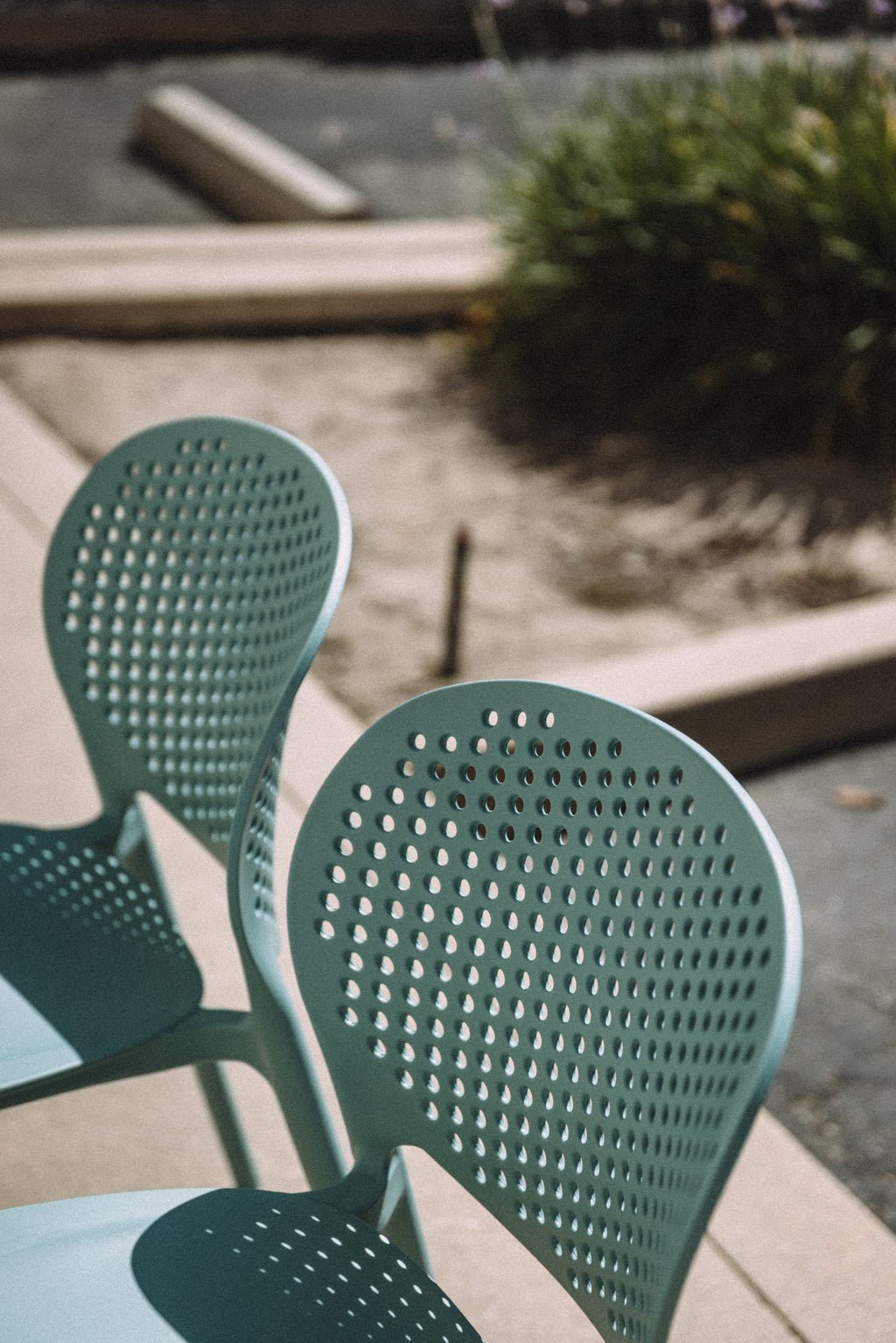 Article Dot Outdoor Stackable Dining Chair - Surf Blue (Set of 4)