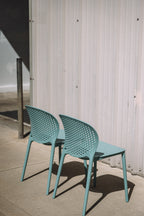 Article Dot Outdoor Stackable Dining Chair - Surf Blue (Set of 4)