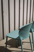 Article Dot Outdoor Stackable Dining Chair - Surf Blue (Set of 4)
