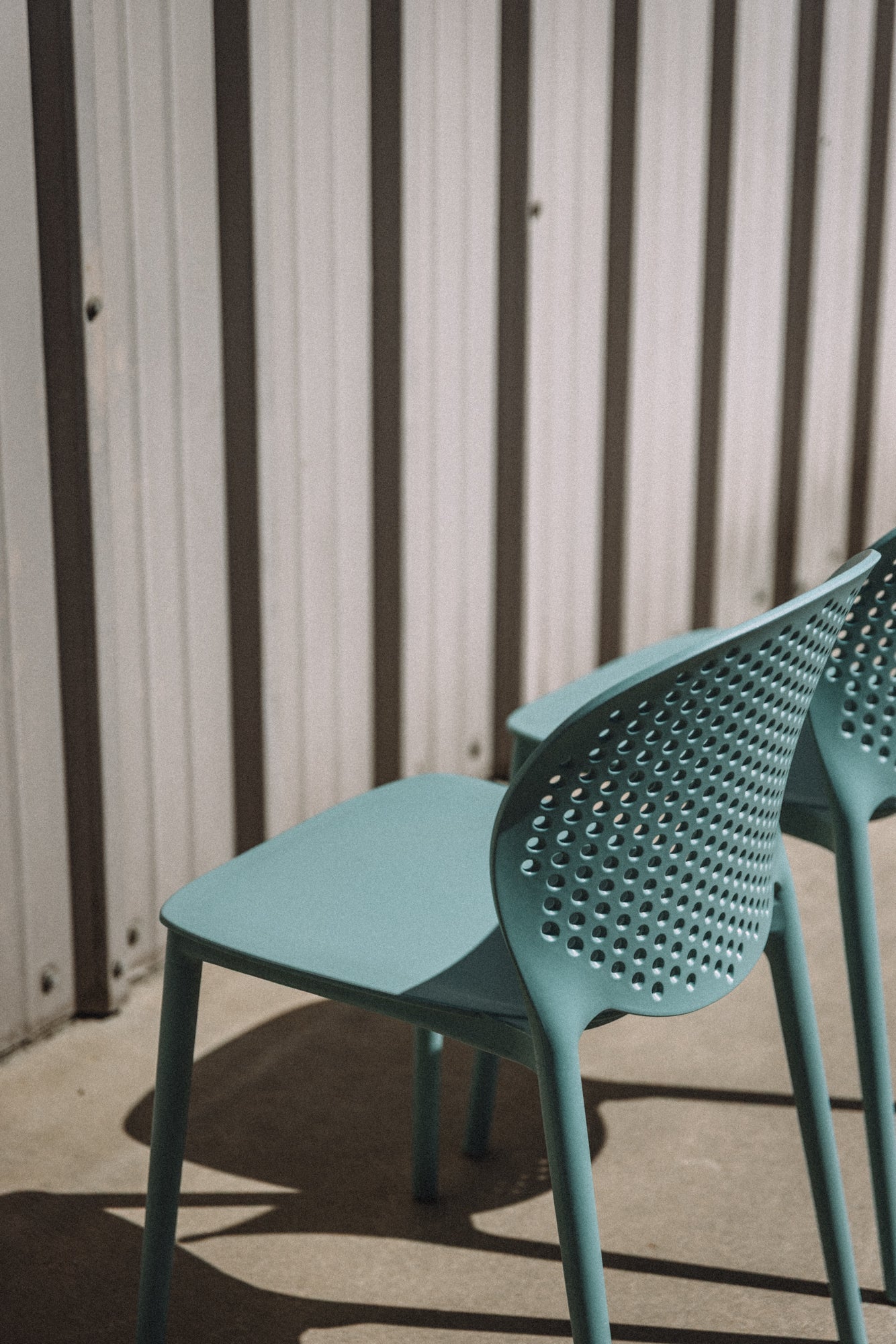 Article Dot Outdoor Stackable Dining Chair - Surf Blue (Set of 4)