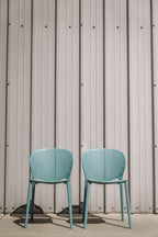 Article Dot Outdoor Stackable Dining Chair - Surf Blue (Set of 4)