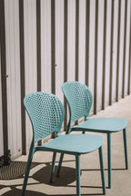 Article Dot Outdoor Stackable Dining Chair - Surf Blue (Set of 4)