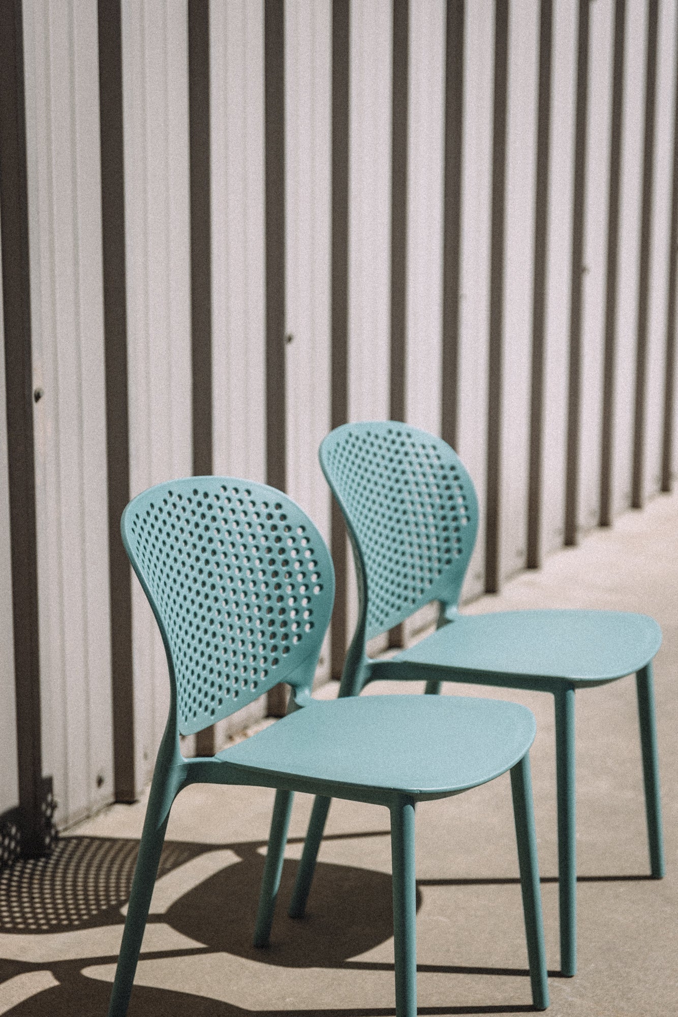 Article Dot Outdoor Stackable Dining Chair - Surf Blue (Set of 4)