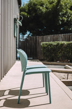 Article Dot Outdoor Stackable Dining Chair - Surf Blue (Set of 4)