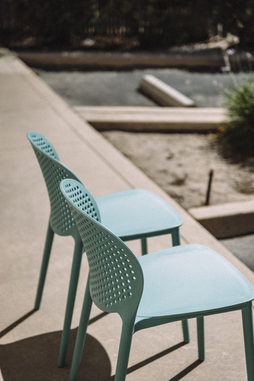 Article Dot Outdoor Stackable Dining Chair - Surf Blue (Set of 4)